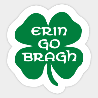 Erin Go Bragh Shamrock Sticker